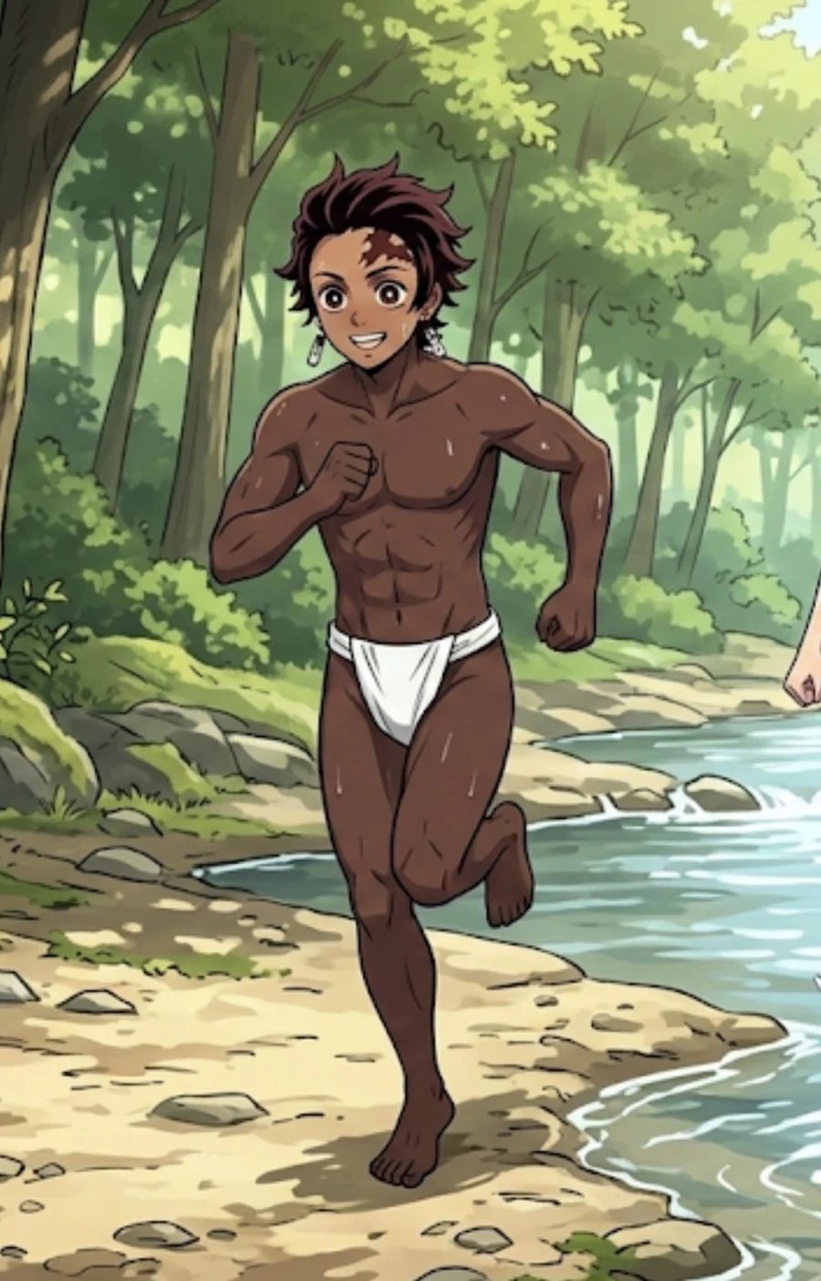 제미나이야! 탄지로 그려줘!!!_1.webp