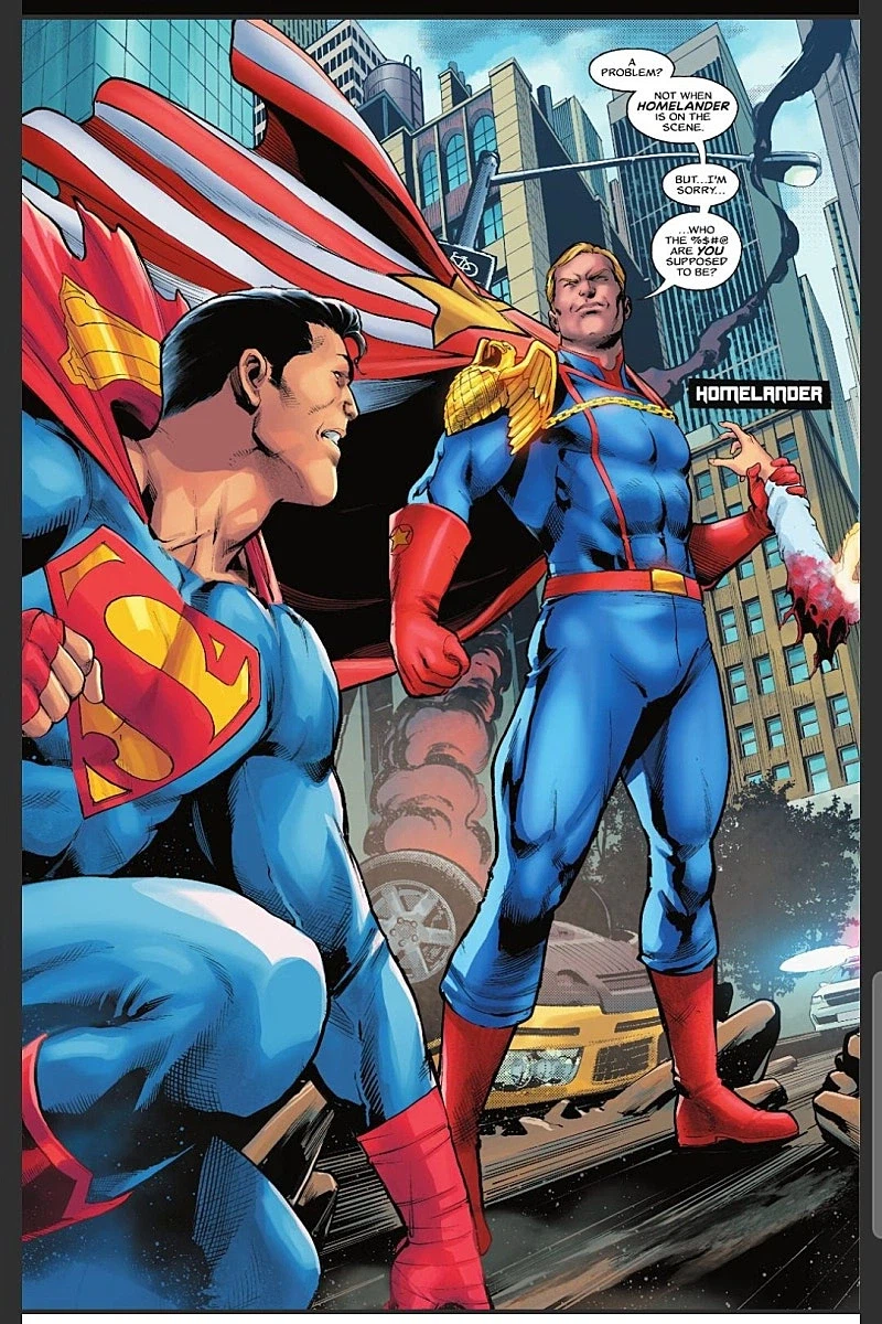 Dc 코믹스에 나온 홈랜더 vs 슈퍼맨_2.webp