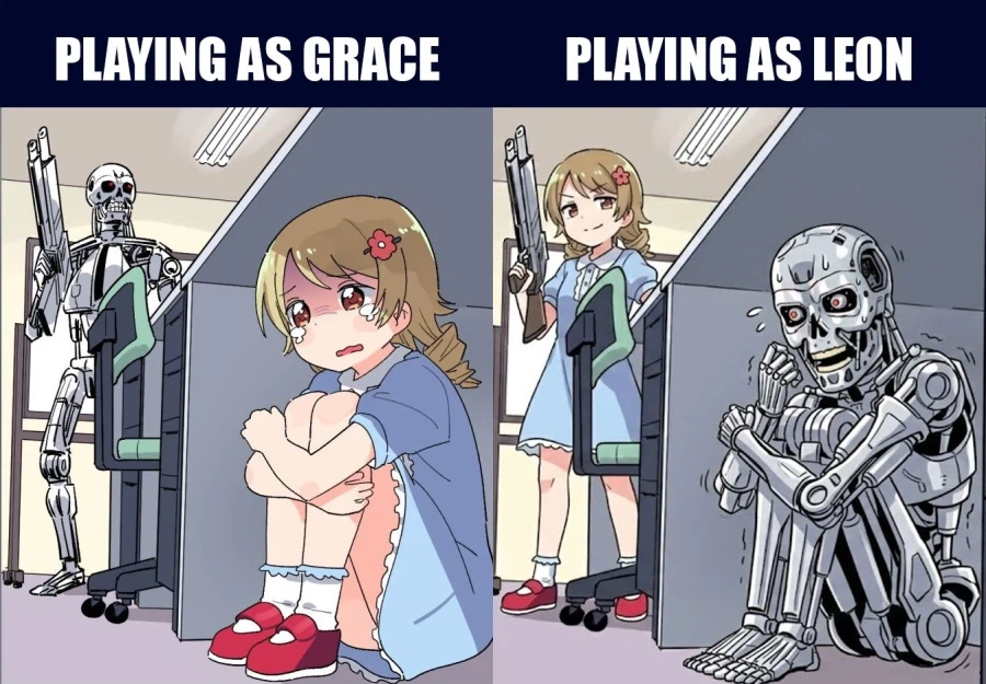 바이오하자드_레퀴엠) 한 눈에 보는 두 주인공들의 차이점_2.webp