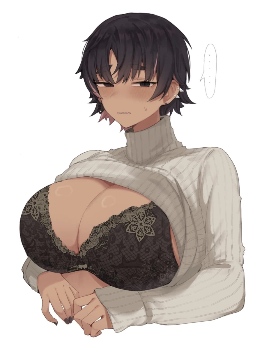 거유숏컷톰보이 좋아하는 작가도 참지 못하는_6.webp