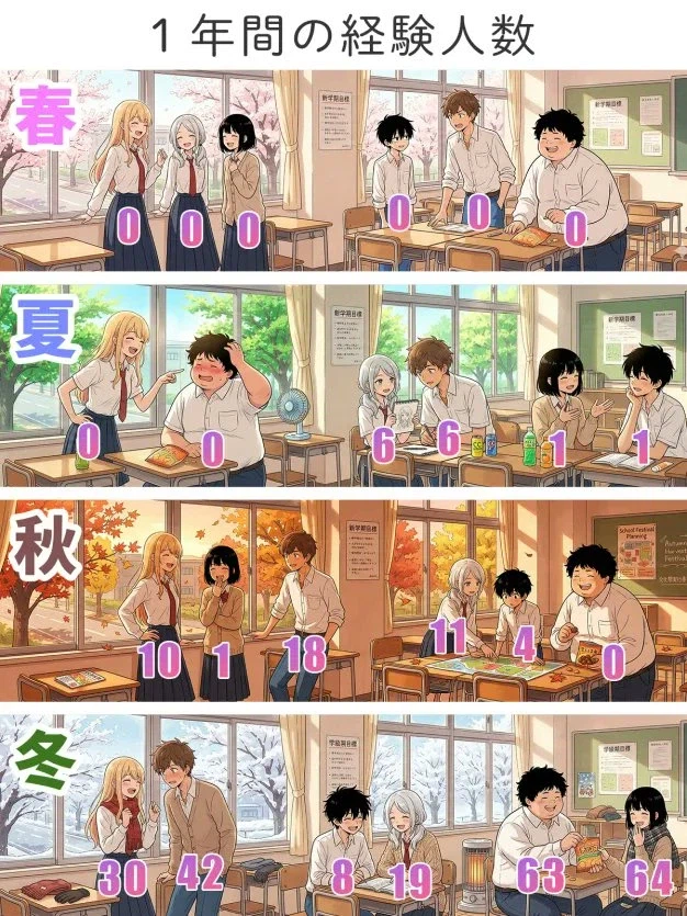 어떤 학급의 1년간 경험 인원_1.webp