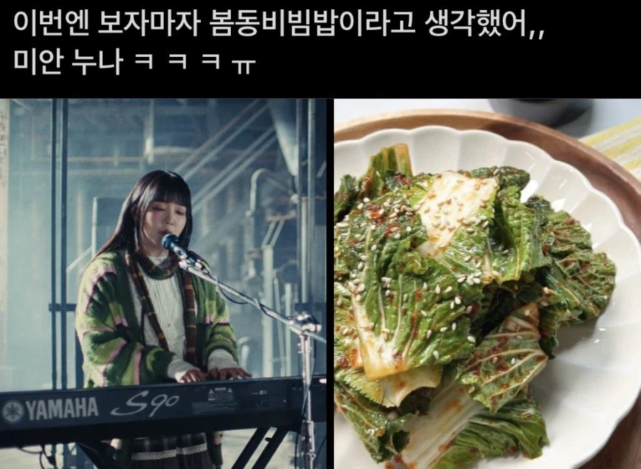 윤하 봄동비빔밥 진화_1.webp