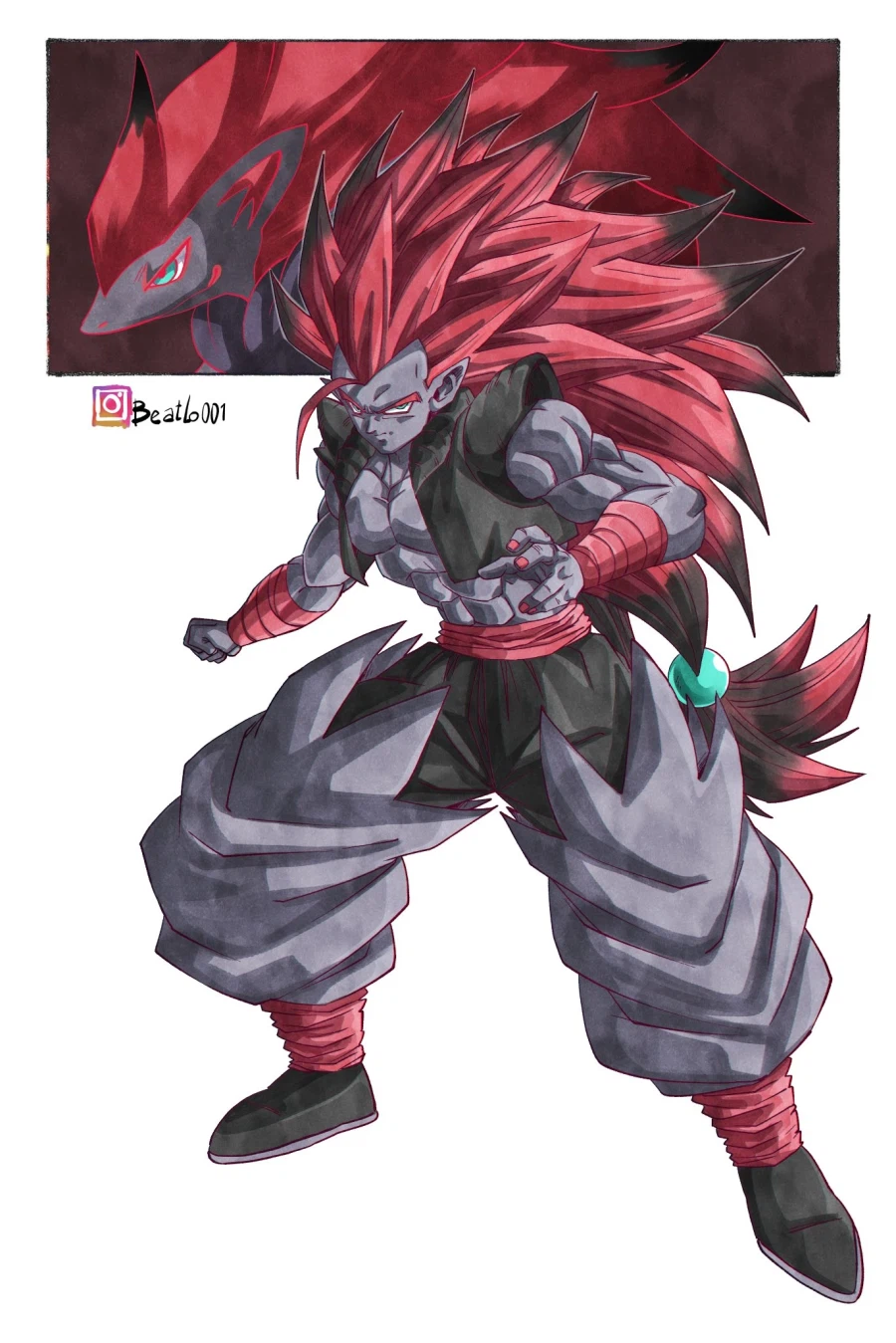 포켓몬,드래곤볼)드래곤볼풍으로 의인화된 포켓몬_2.webp