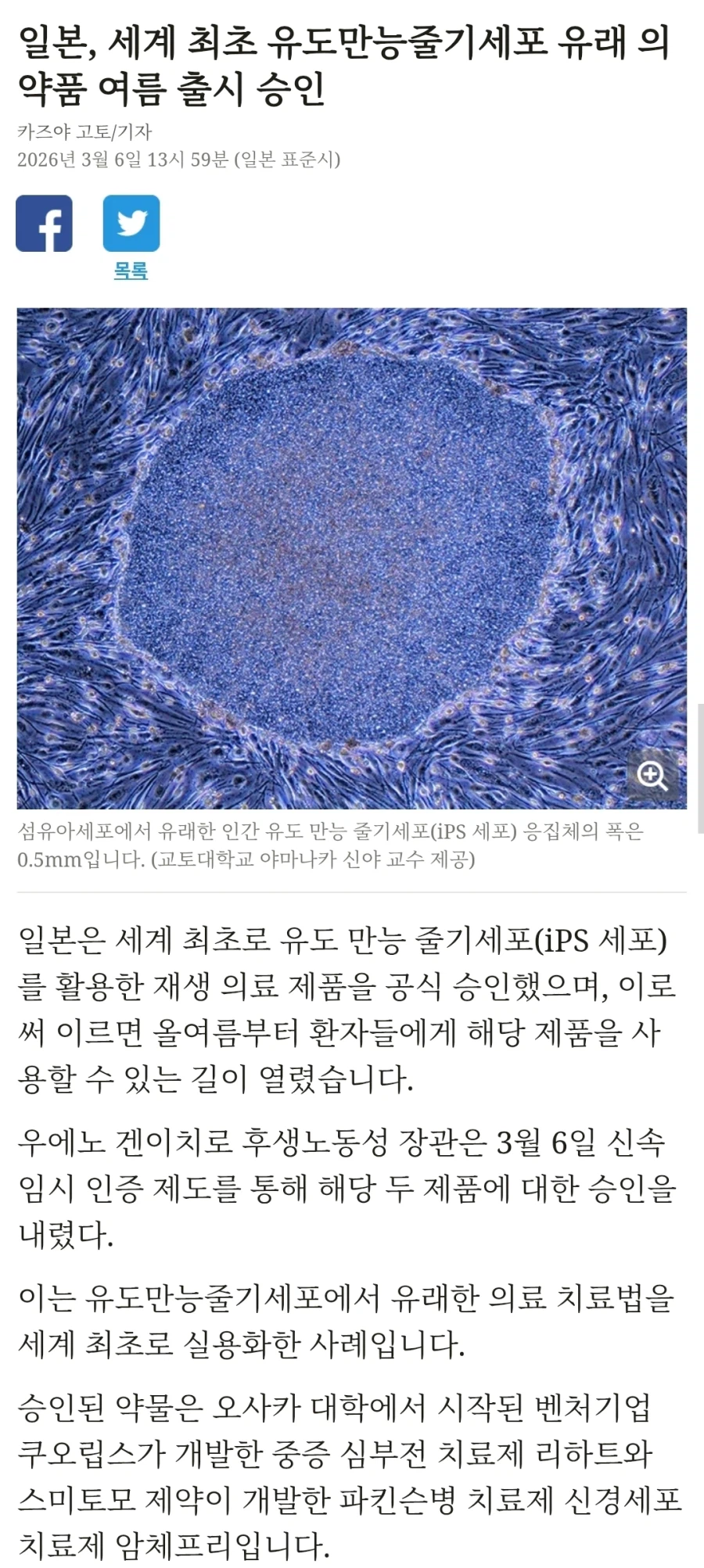 일본, 세계 최초로 파킨슨병 줄기세포 치료법 승인_2.webp