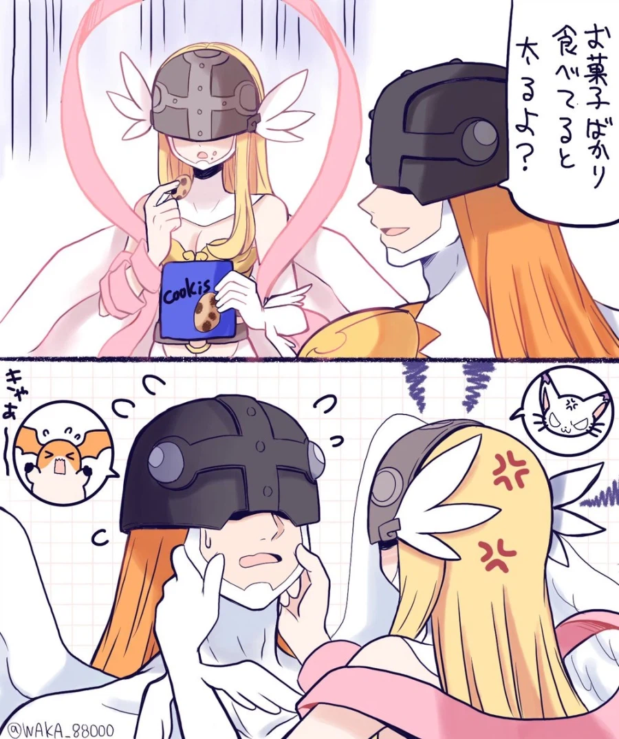 엔젤몬 : 과자만 먹으면 살이 찔걸?_1.webp