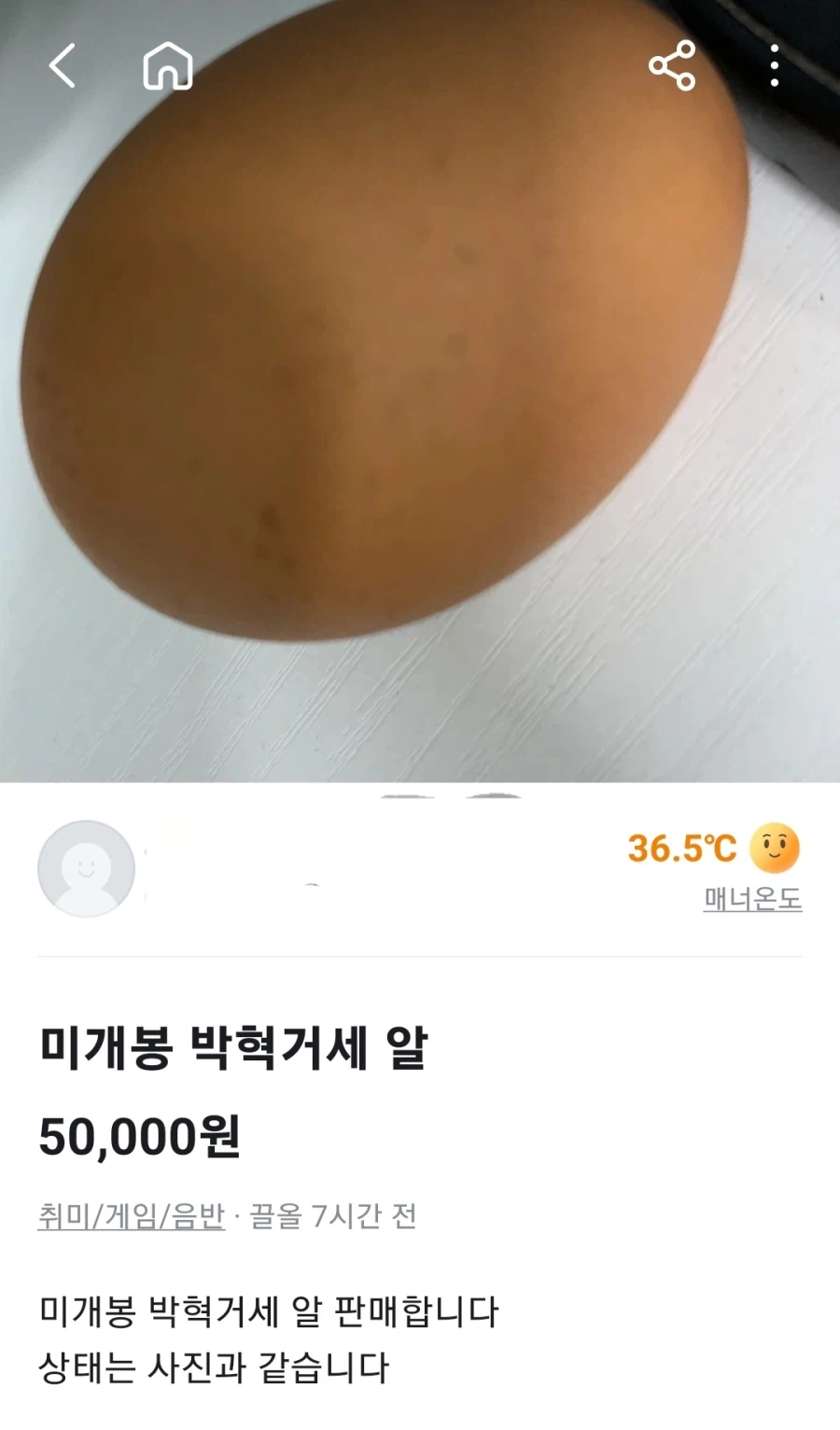 당근에서 저렴하게 나온 역사적인 알_1.webp