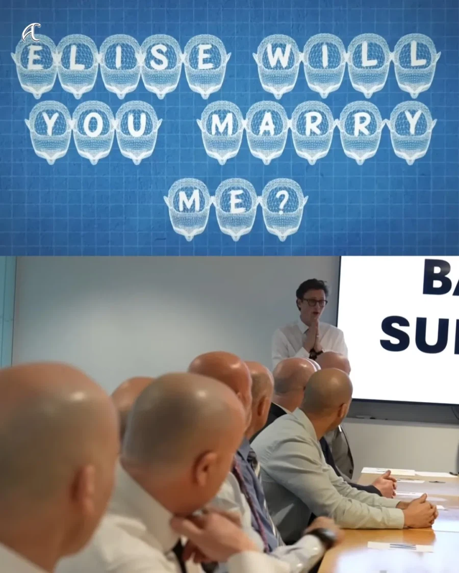 500만 영국 유튜버, 프러포즈 돕기 위해 대머리 20명 고용_2.webp