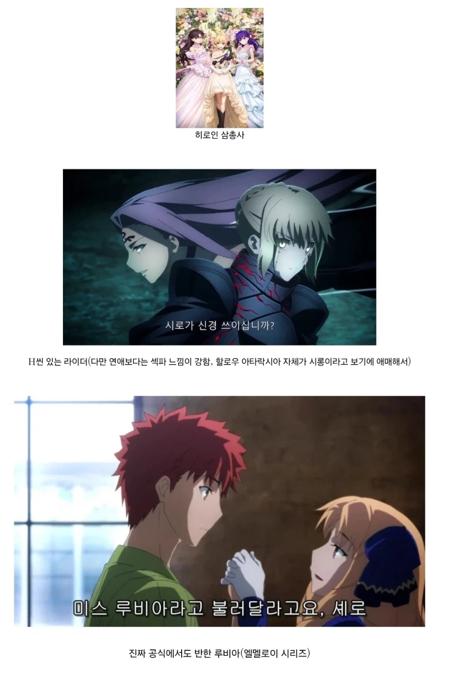 페이트) 시롱이가 꼬신 여자들 모음_1.webp