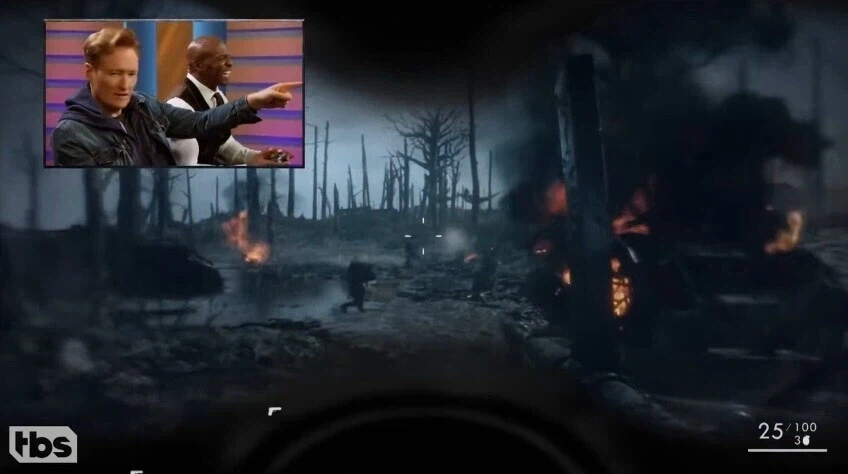 배틀필드를 플레이 하는 코난 오브라이언_5.webp