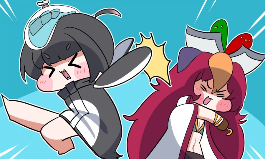 트릭컬)새 치기하는 델리아 짤_1.webp