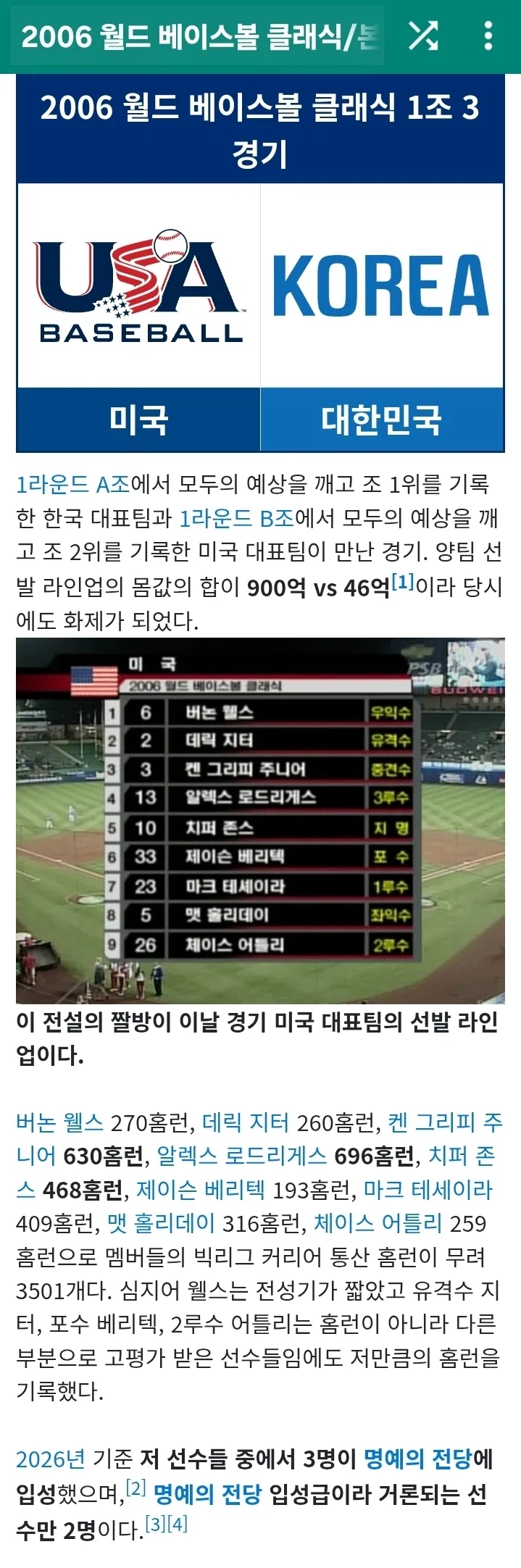 WBC) 올드팬은 WBC에서 미국 깨지는거 익숙함_1.webp