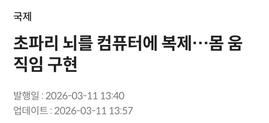 초파리의 뇌를 컴퓨터에 복제....몸 움직임도 구현_1.webp