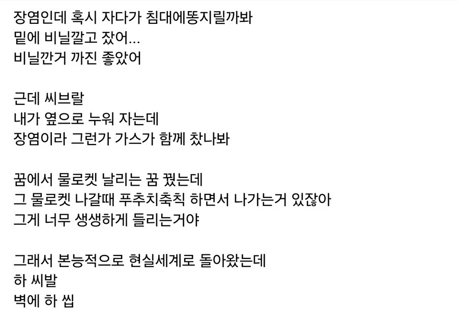 장염인데 물로켓 타는 꿈꾼 사람_1.webp