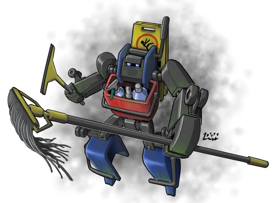 다음 사진을 보고 비슷한 디자인의 로봇 하나를 그리시오_2.webp