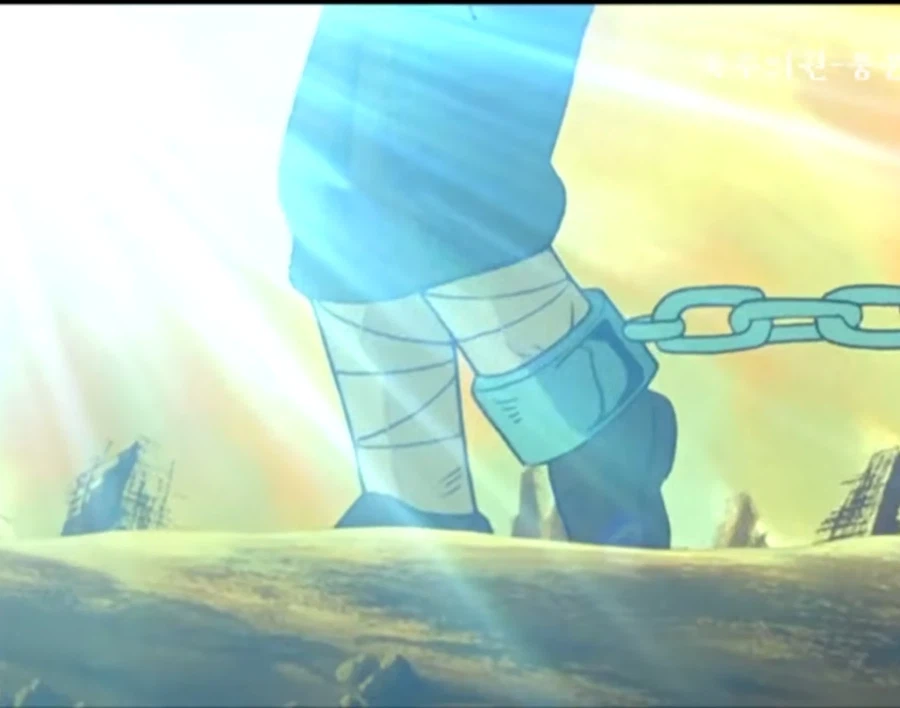 발에 돌이 묶인채 걷는 불쌍한 아이_1.webp