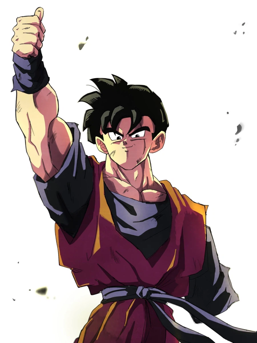 드래곤볼) 비장한 미래 오반 팬아트_2.webp