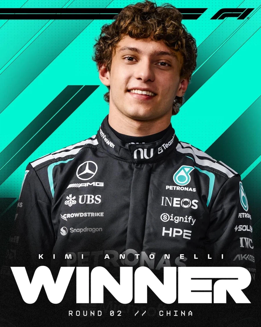 F1) 키미 안토넬리, 2026중국 GP에서 최연소 폴투윈 기록 갱신!!!_1.webp