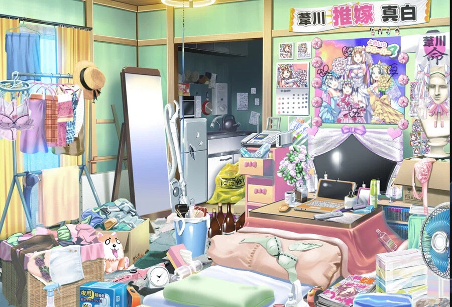 청초한 여선생의 방 모습_3.webp