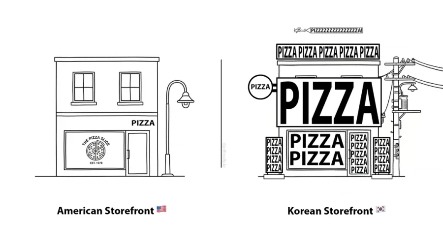 한국 가게 간판이 너무 과하다는 사람_1.webp