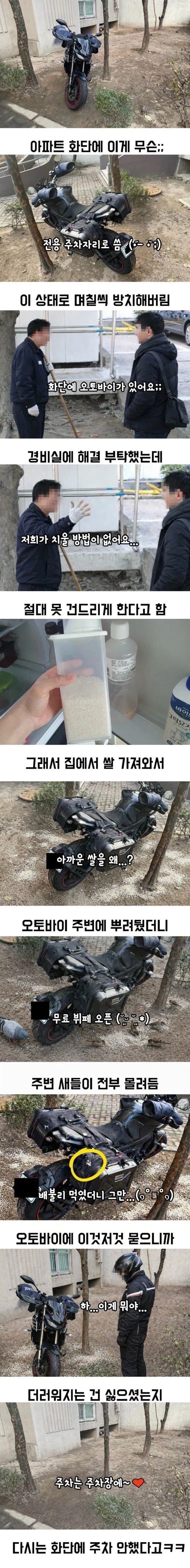 아파트 화단에 주차하는 딸배 빌런 응징법_1.webp