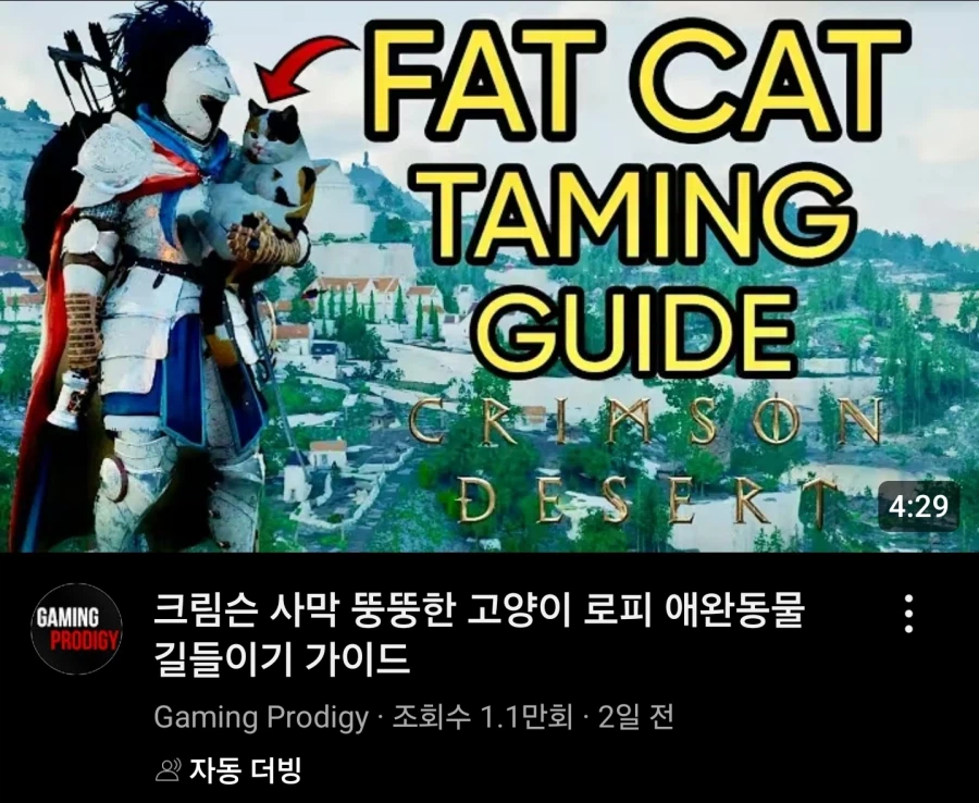 붉은사막)뚱냥이를 얼마나 좋아하는거냐고ㅋㅋ_1.webp