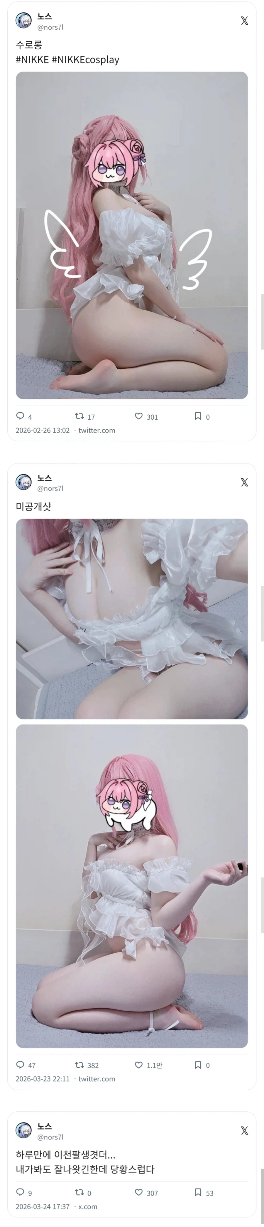 하루만에 2천 팔로우가 늘었다는 도로롱 코스어.jpg_1.webp
