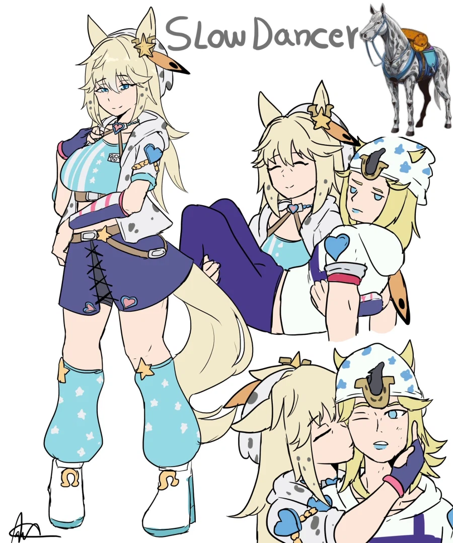 갑자기 미시 백마충이 되어버린 죠죠 캐릭터.jpg_1.webp