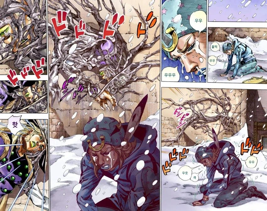 [죠죠] 7부에서 좋아하는씬 : 테니스공에 건배_1.webp