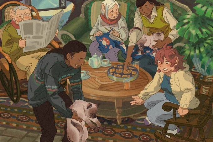 던전밥) 보면 괜시리 기분 좋아지는 팬아트들_9.webp