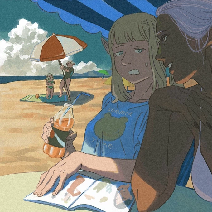 던전밥) 보면 괜시리 기분 좋아지는 팬아트들_16.webp