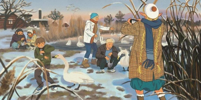 던전밥) 보면 괜시리 기분 좋아지는 팬아트들_17.webp