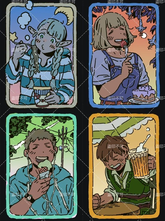 던전밥) 보면 괜시리 기분 좋아지는 팬아트들_19.webp