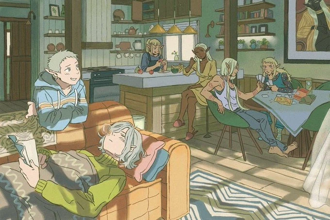 던전밥) 보면 괜시리 기분 좋아지는 팬아트들_28.webp