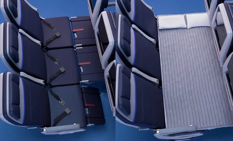 비행기 이코노미석 3자리로 침대 만들기_2.webp