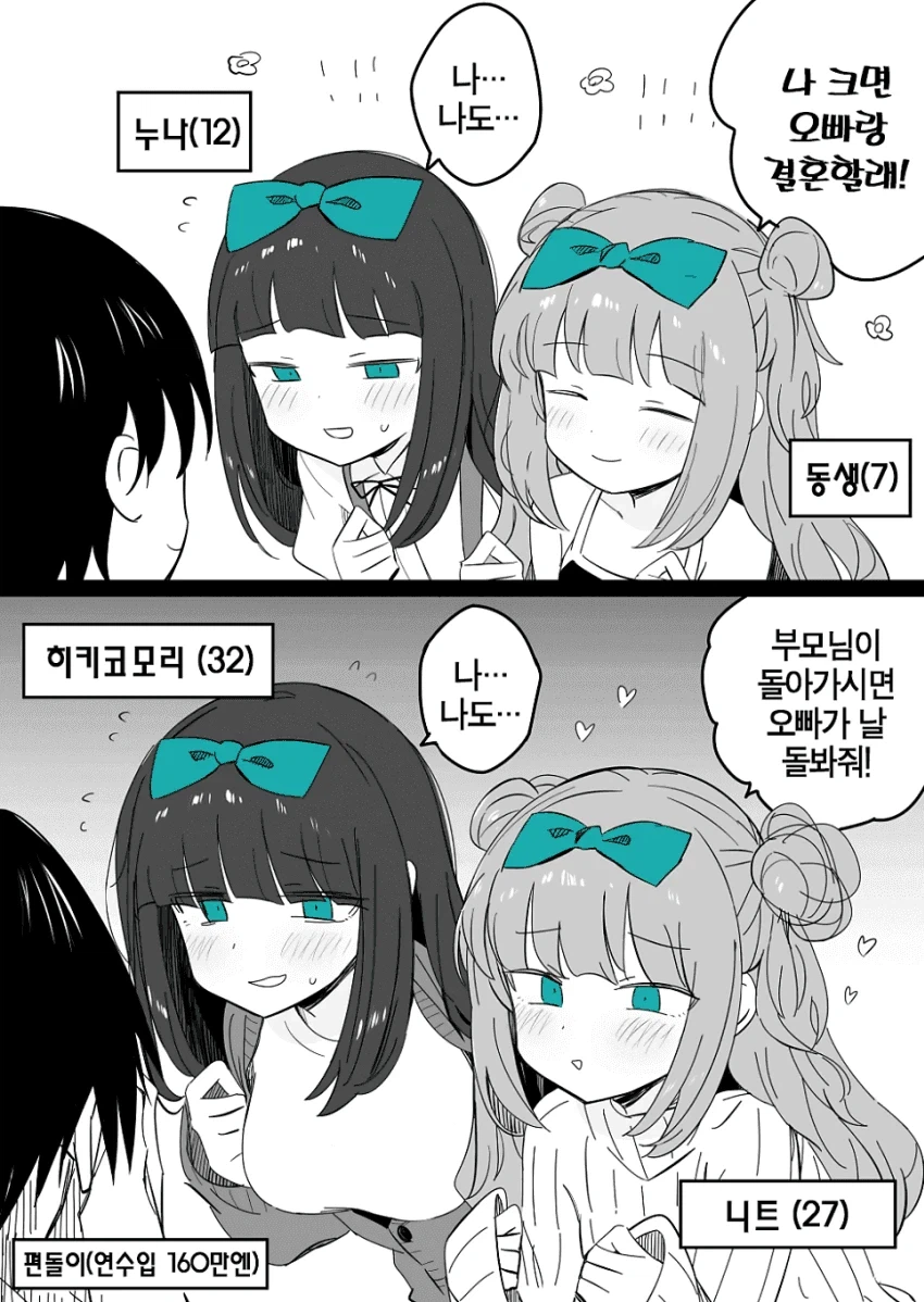 누나와 여동생이 나랑 같이 살자고 떼쓰는 만호ㅓ_1.webp