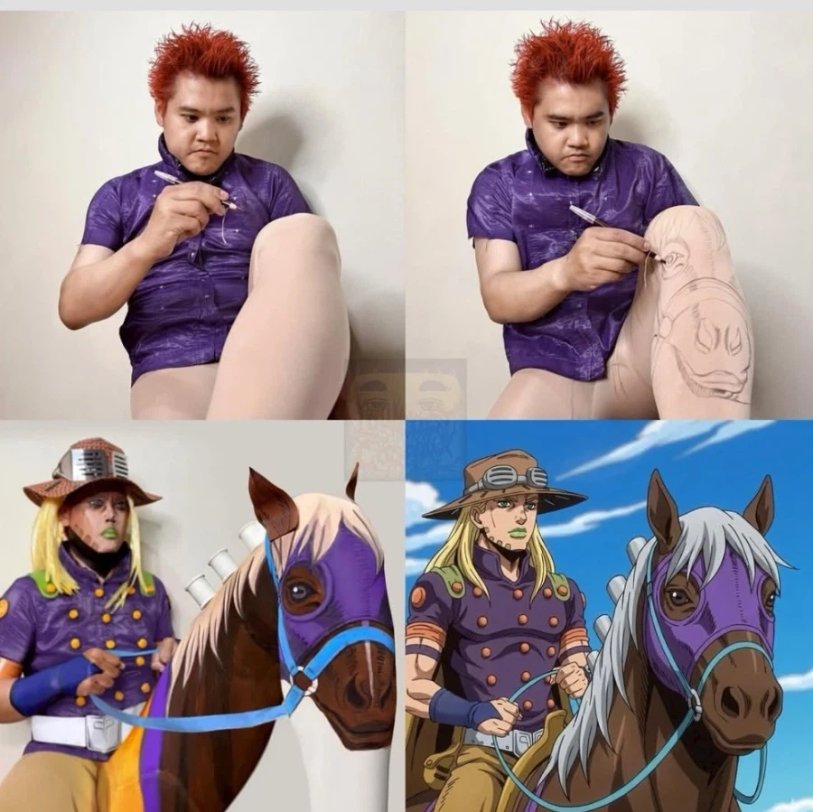 죠죠)진짜 이 인간 코스프레는 창의력이 ㅋㅋㅋㅋ_1.webp