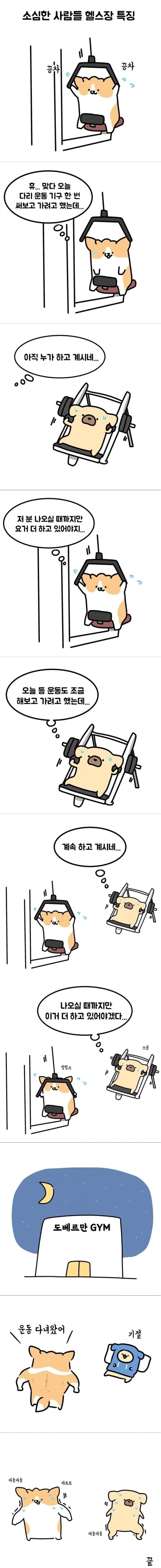 소심한 사람들 헬스장 특징_1.webp