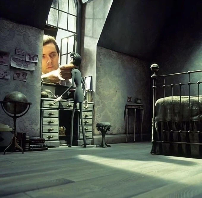 팀 버튼의 유령신부 촬영 당시의 사진들(2005년)_1.webp