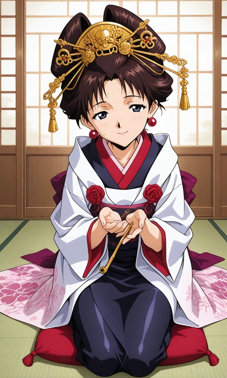 AI) 기생이 입는 기모노를 입고 여장한 에반게리온의 이카리 신지_2.webp