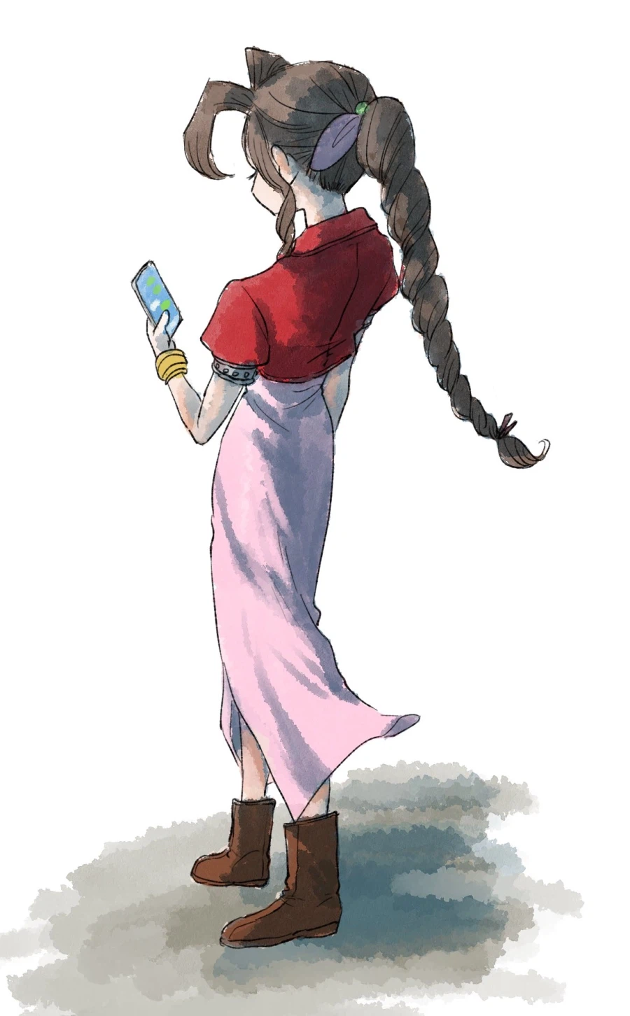 전투중에 딴짓하는 에어리스_2.webp