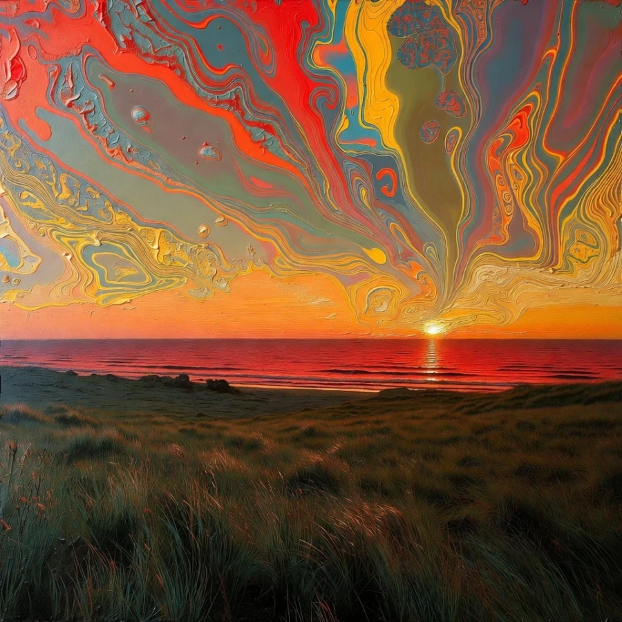 쓸쓸한 노을 풍경(AI)_2.webp