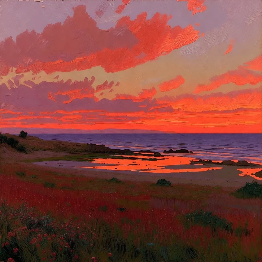 쓸쓸한 노을 풍경(AI)_5.webp