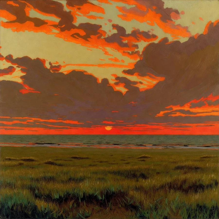 쓸쓸한 노을 풍경(AI)_7.webp