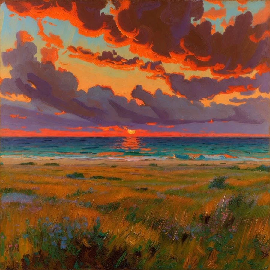 쓸쓸한 노을 풍경(AI)_10.webp