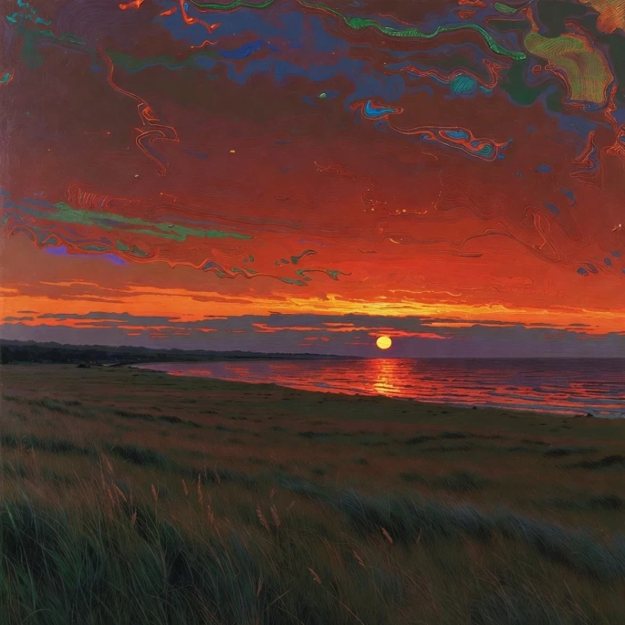 쓸쓸한 노을 풍경(AI)_11.webp