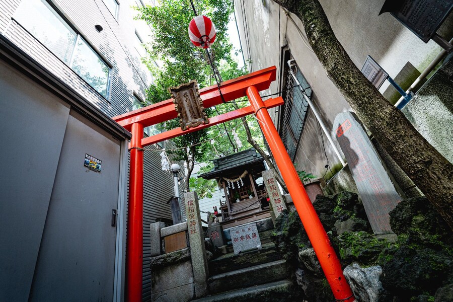 일본, 건물 사이의 이나리 신사⛩_3.jpg