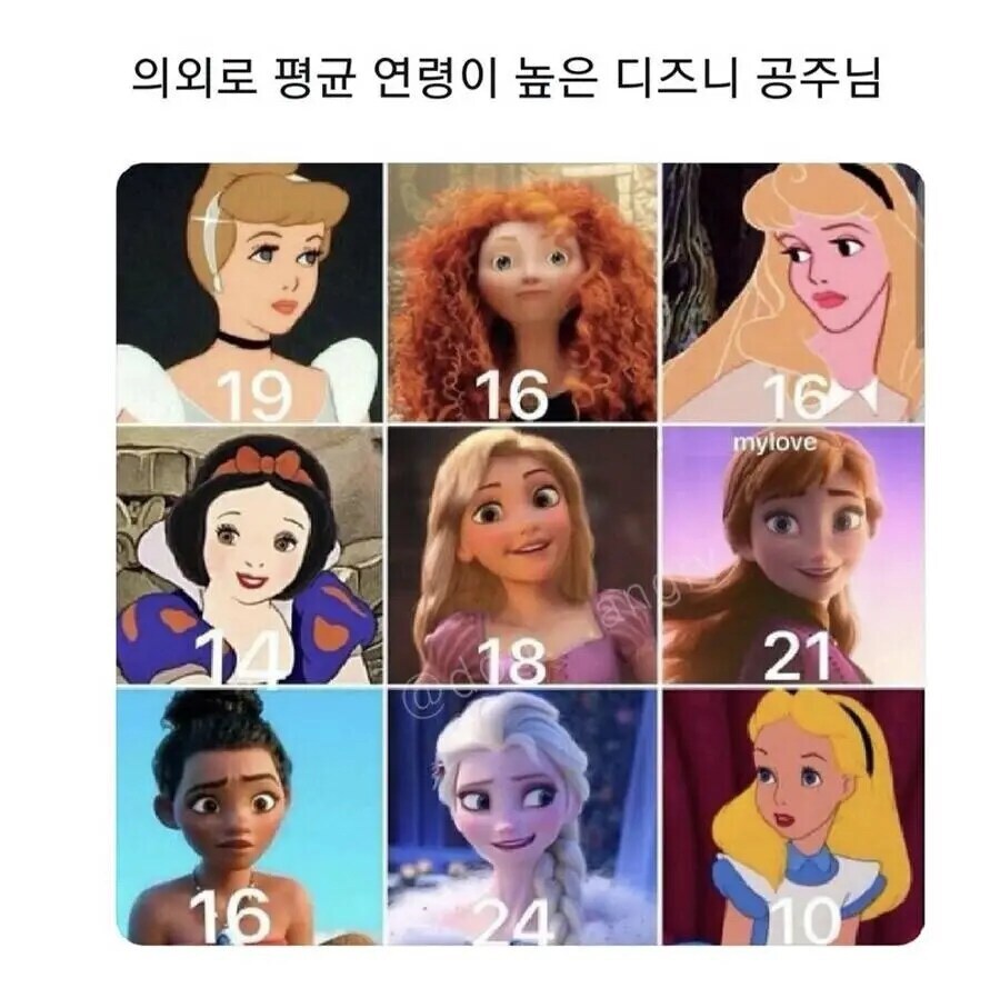 디즈니 공주들의 평균연령에 대해 알아보자_1.jpg
