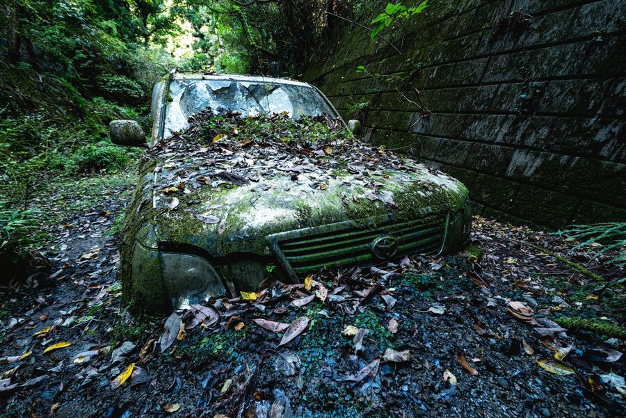 일본, 폐도로의 막다른 길 풍경_2.jpg