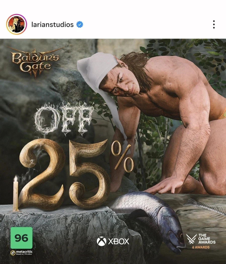 라리안 스튜디오 발더스 게이트 3편 할인 ㅋㅋ_1.webp