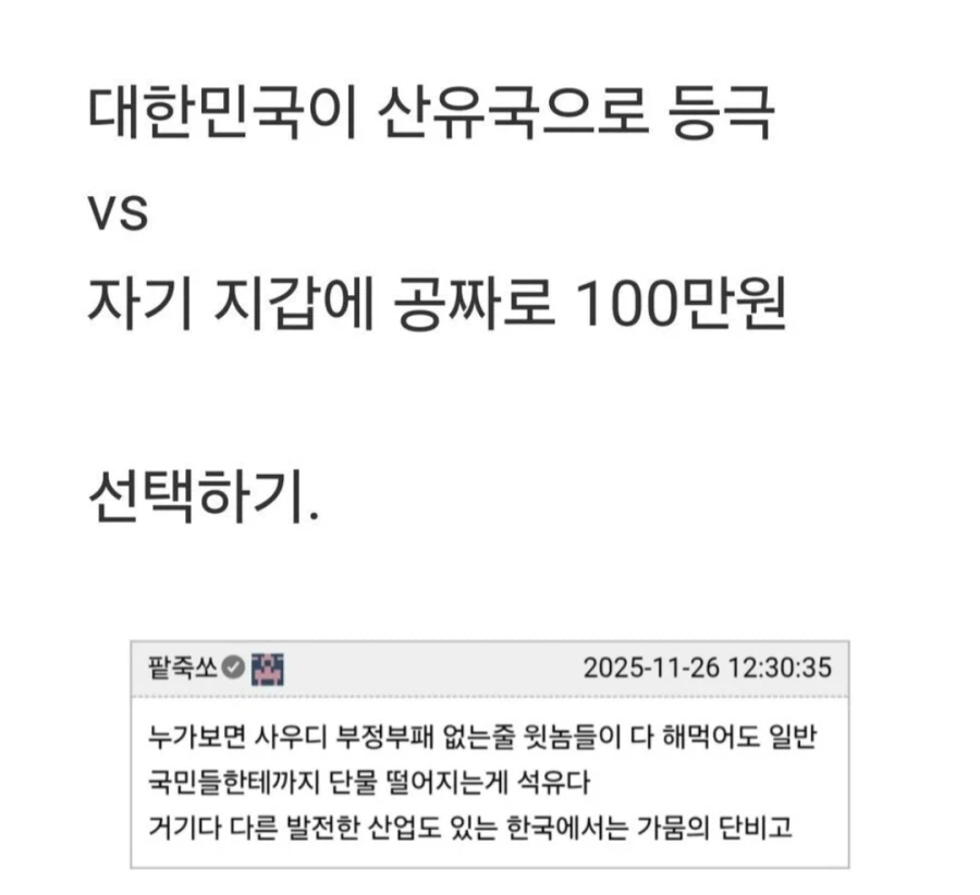 한국에서석유발견 vs 100만원 받기.jpg_4.webp